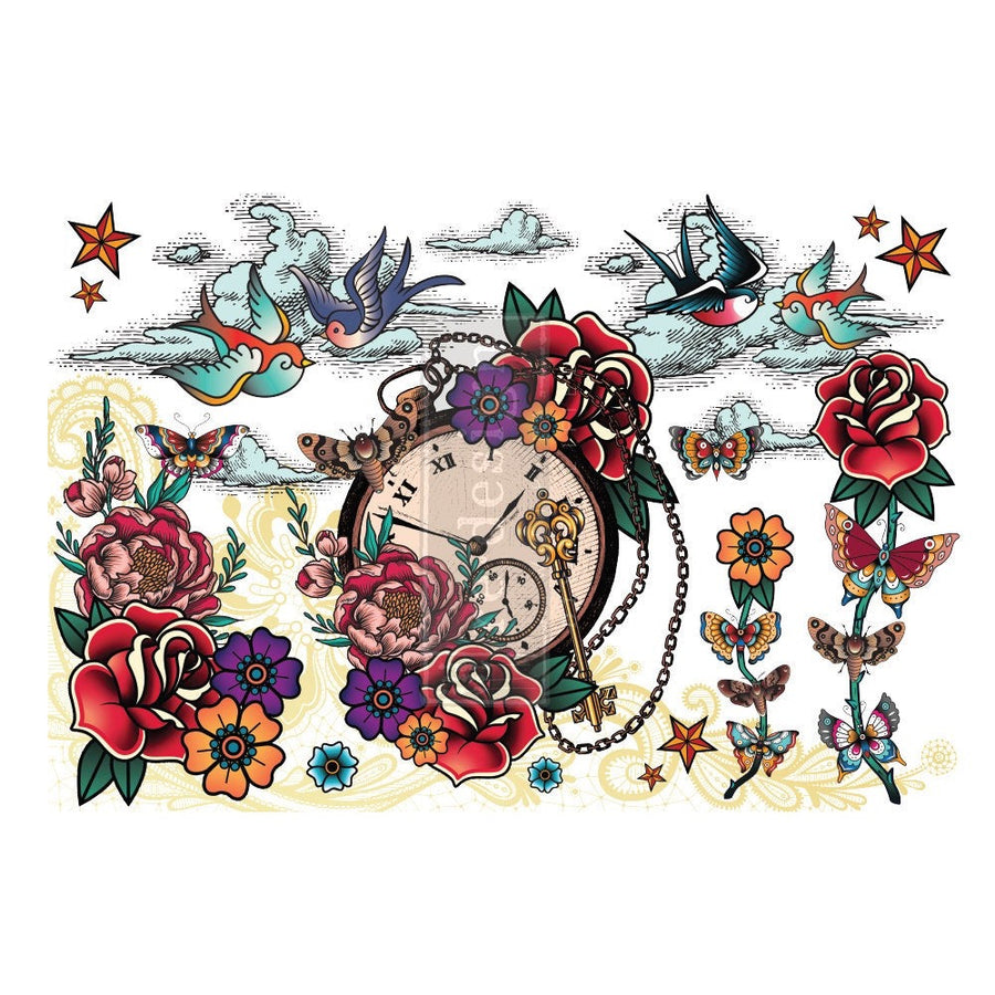 Inked Flash - CeCe Decor Transfer - Furniture Transfer