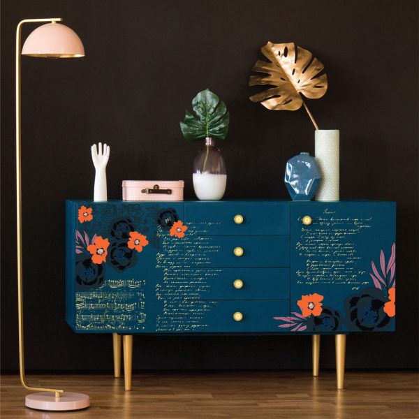 Fleur Noir - CeCe Decor Transfer - Furniture Transfer