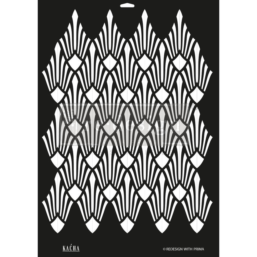 Sun Lit Diamonds - Kacha Decor Stencil