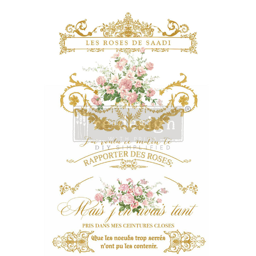 Les Roses - Kacha Decor Transfer - Furniture Transfer