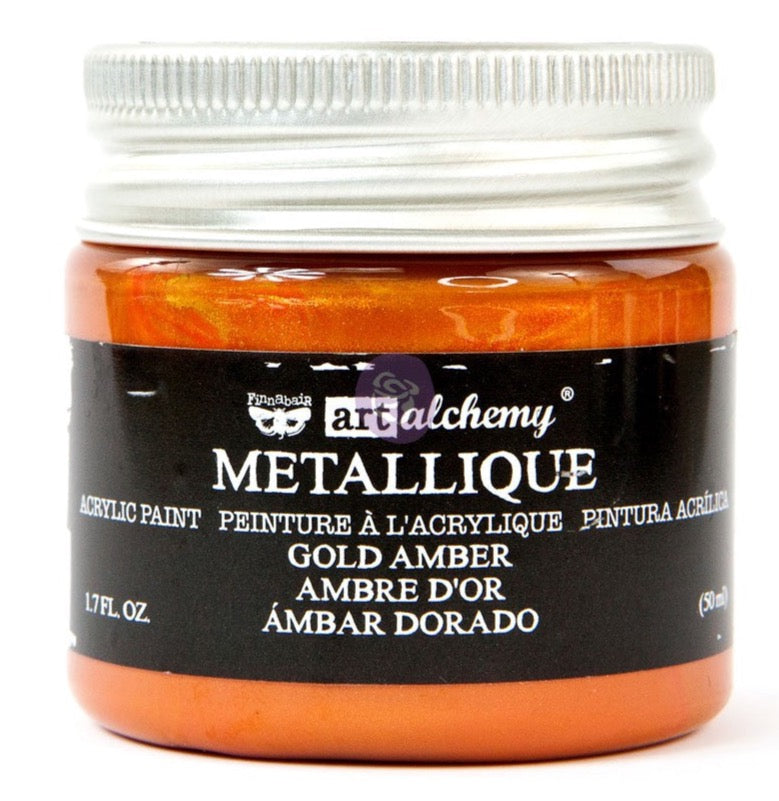 Gold Amber Metallic - Finnabair Metallic Paint