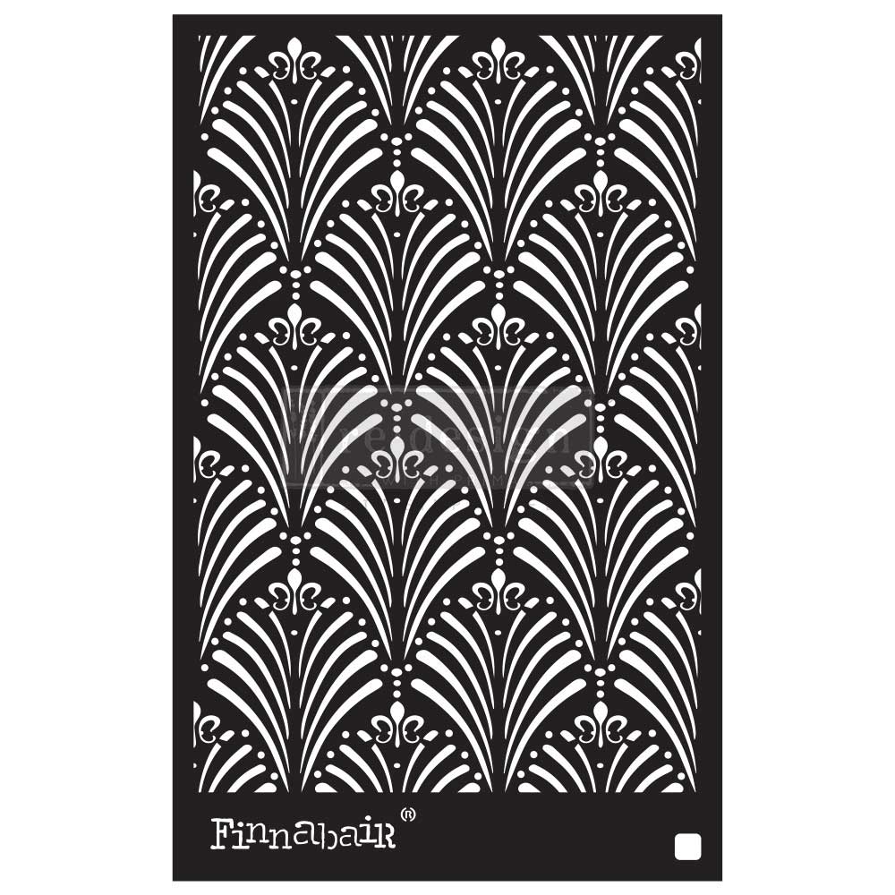Art Deco Wall - Finnabair Decor Stencil