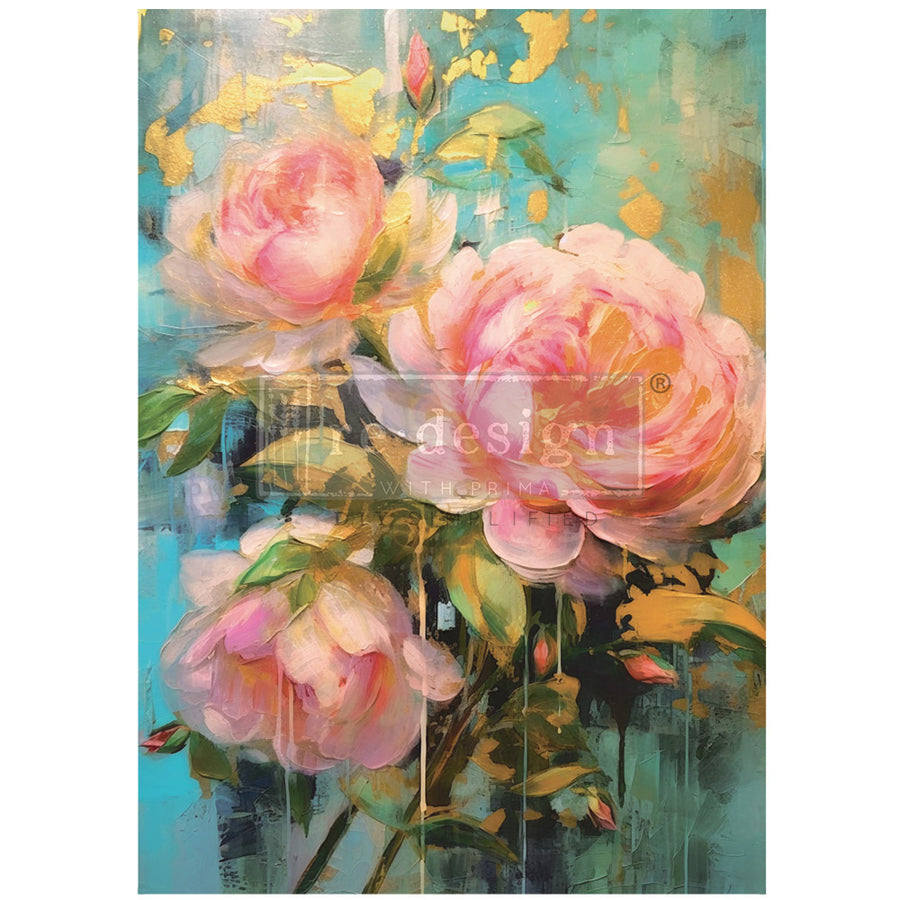 Bold Blooms - A1 Decoupage Paper - Fiber Paper