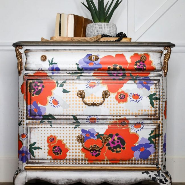 Modernist Floral - CeCe Decor Transfer - Furniture Transfer