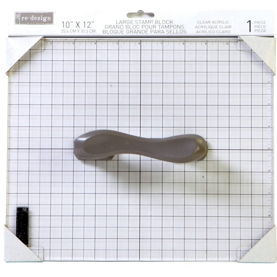 Large Clear Acrylic Stamp Block