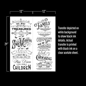Family Heirlooms - Decor Transfer - Furniture Transfer