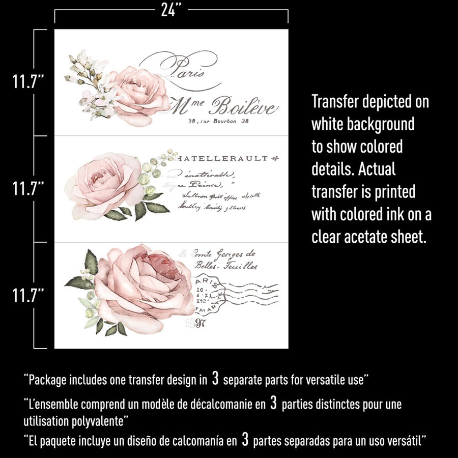 Chatellerault Rose - Decor Transfer - Furniture Transfer