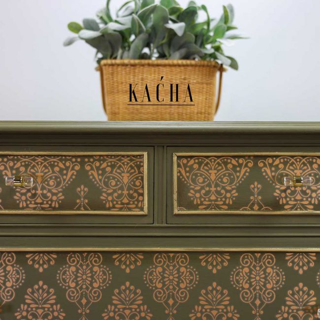 House of Damask - Kacha Gold Decor Transfer - Furniture Transfer