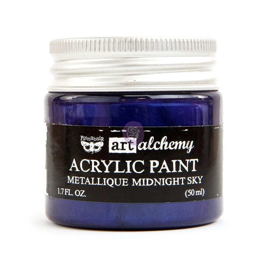 Midnight Sky Metallic - Finnabair Acrylic Paint
