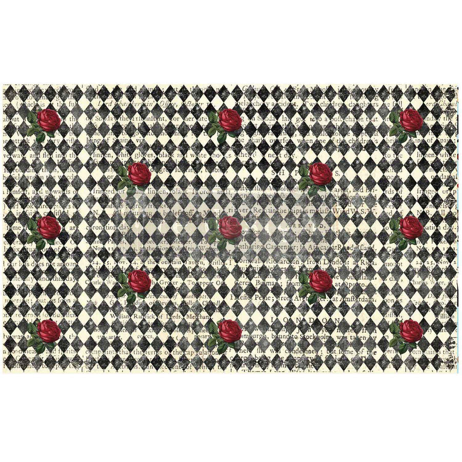 Queen's Court of Roses - Decoupage Paper - Decor Tissue
