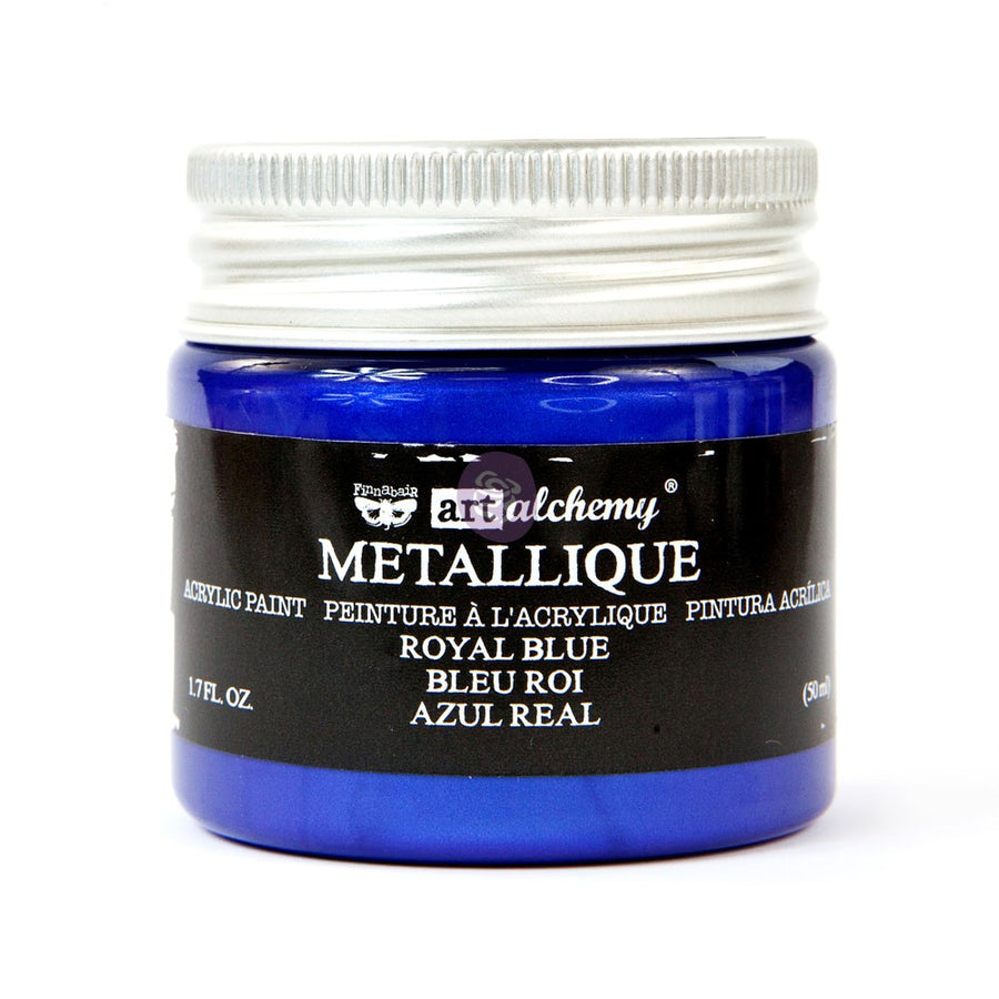 Royal Blue Metallic - Finnabair Acrylic Paint