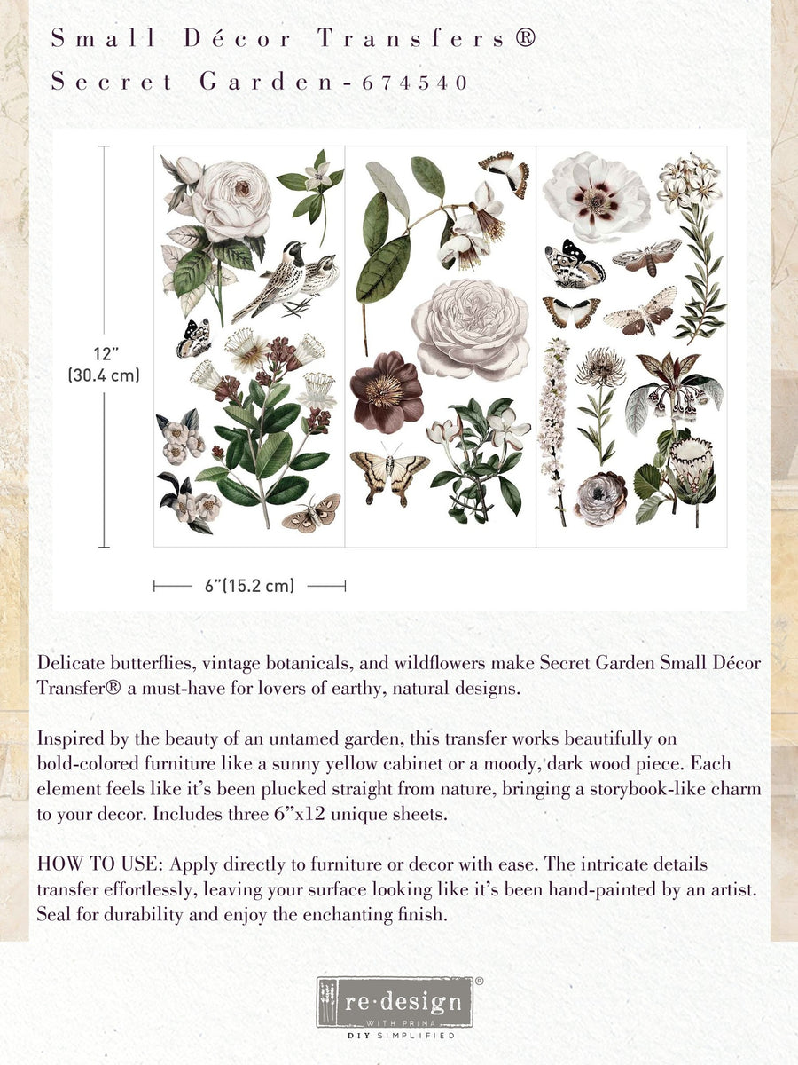 Secret Garden - Mini Transfer - Small Transfer