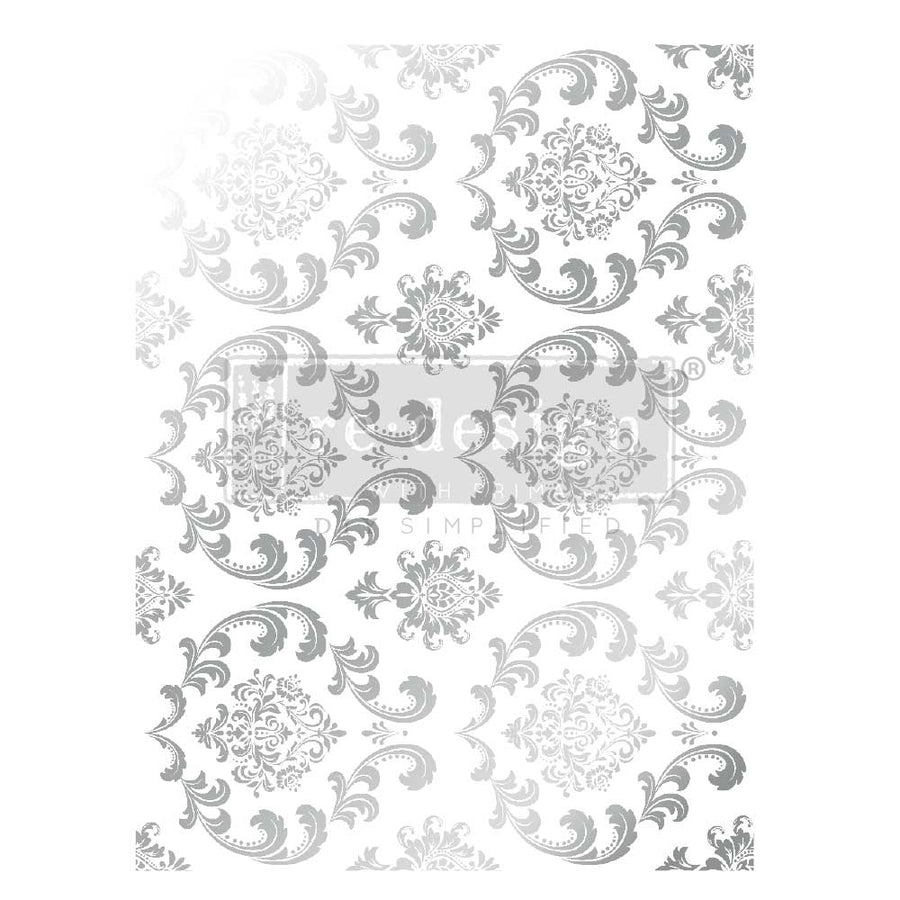 Silver House of Damask - Kacha Decor Transfer - Furniture Transfer
