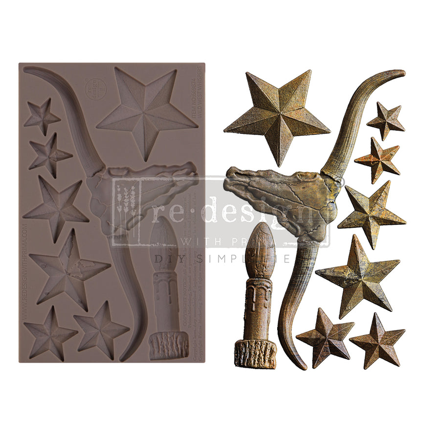 Wild West Whispers - Decor Mould - Silicone Mold
