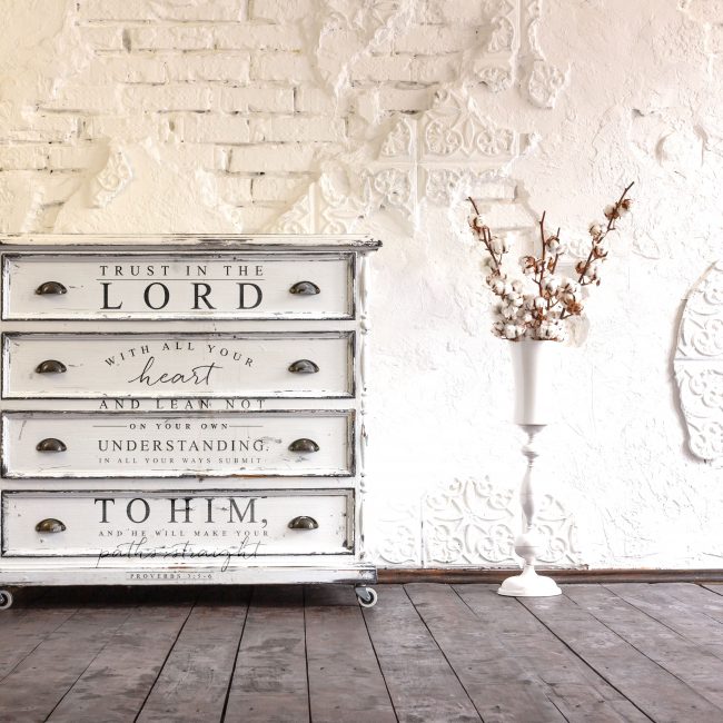 Trust in the Lord - Decor Transfer - Furniture Transfer