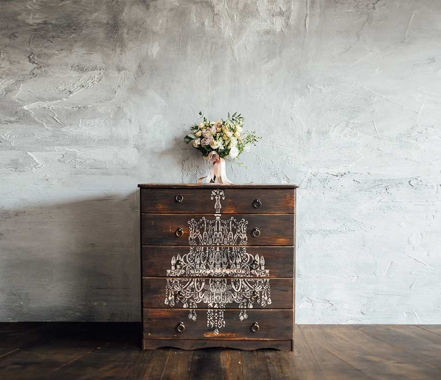 Empire Chandelier - Decor Stencil