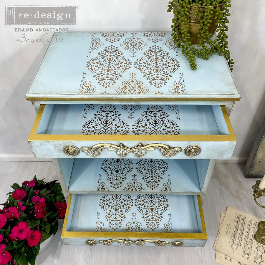 House of Damask - Kacha Gold Decor Transfer - Furniture Transfer