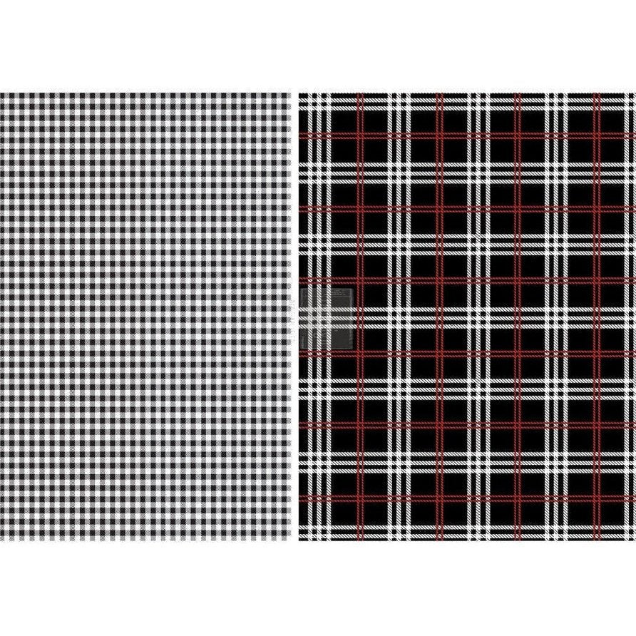 Gingham Black - Decor Transfer - Furniture Transfer