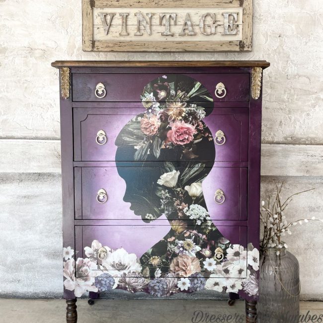 Floral Silhouette - Decor Transfer - Furniture Transfer