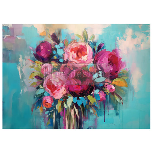 Burst of Color - A1 Decoupage Paper - Fiber Paper