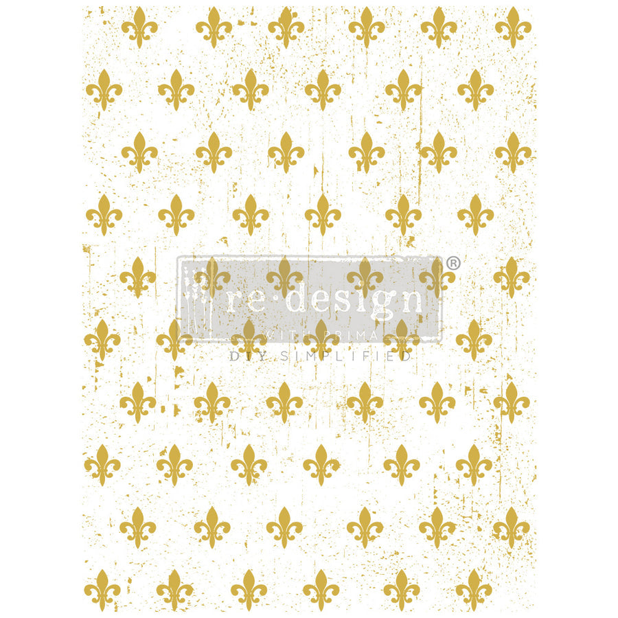 Fleur De Lis Gold - Decor Transfer