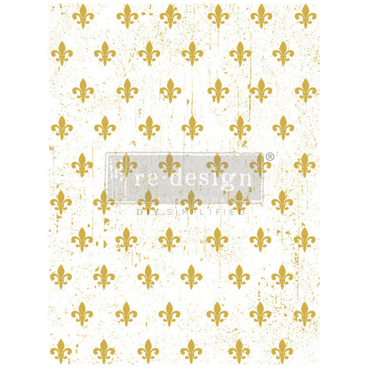 Fleur De Lis Gold - Decor Transfer