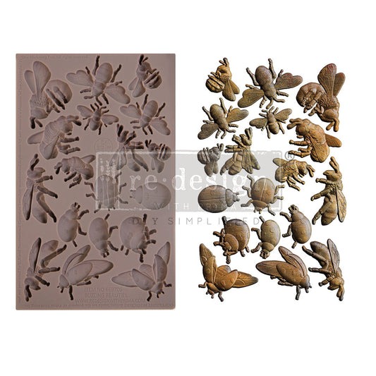 Buzzing Beauties - Decor Mould - Silicone Mold