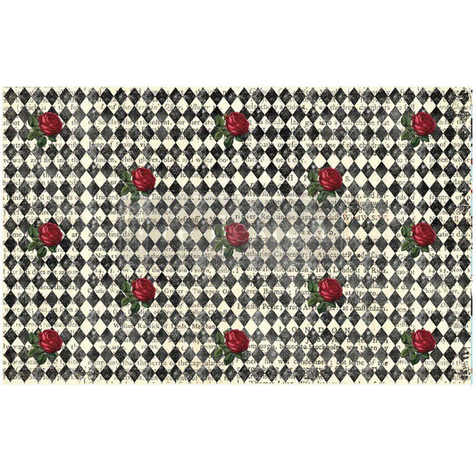 Queen's Court of Roses - Decoupage Paper - Decor Tissue
