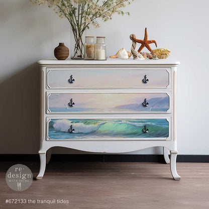 Tranquil Tides - A1 Decoupage Paper - Fiber Paper