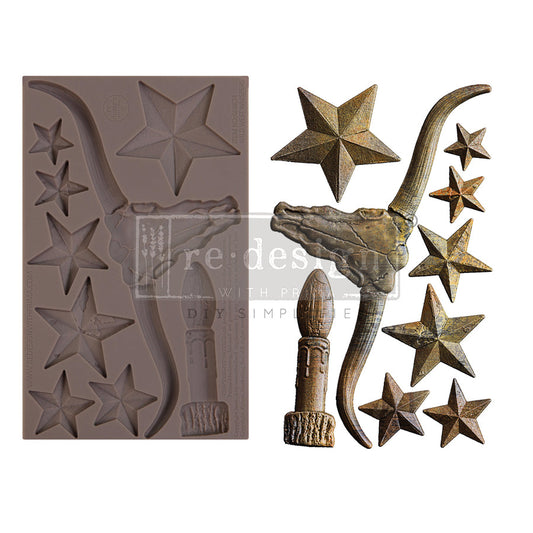 Wild West Whispers - Decor Mould - Silicone Mold