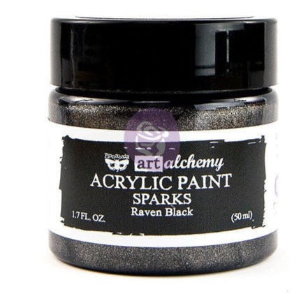 Raven Black - Finanbair Sparks Acrylic Paint